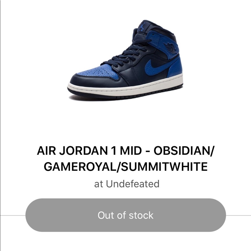 ❌SOLD❌ Air Jordan 1 Royal mid